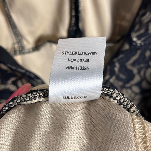 LULU'S | "Heartfelt Thoughts" Black Lace Sleeveless Bodycon Midi Dress - Picture 12 of 12